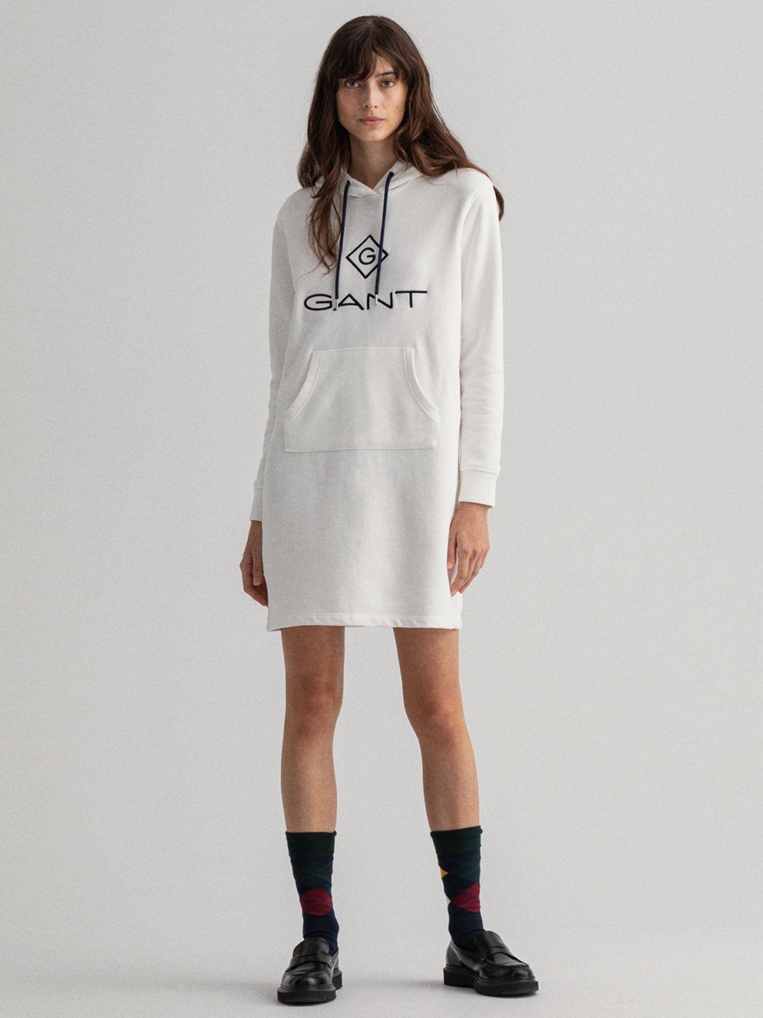 womens graphic white sweatshirt dress