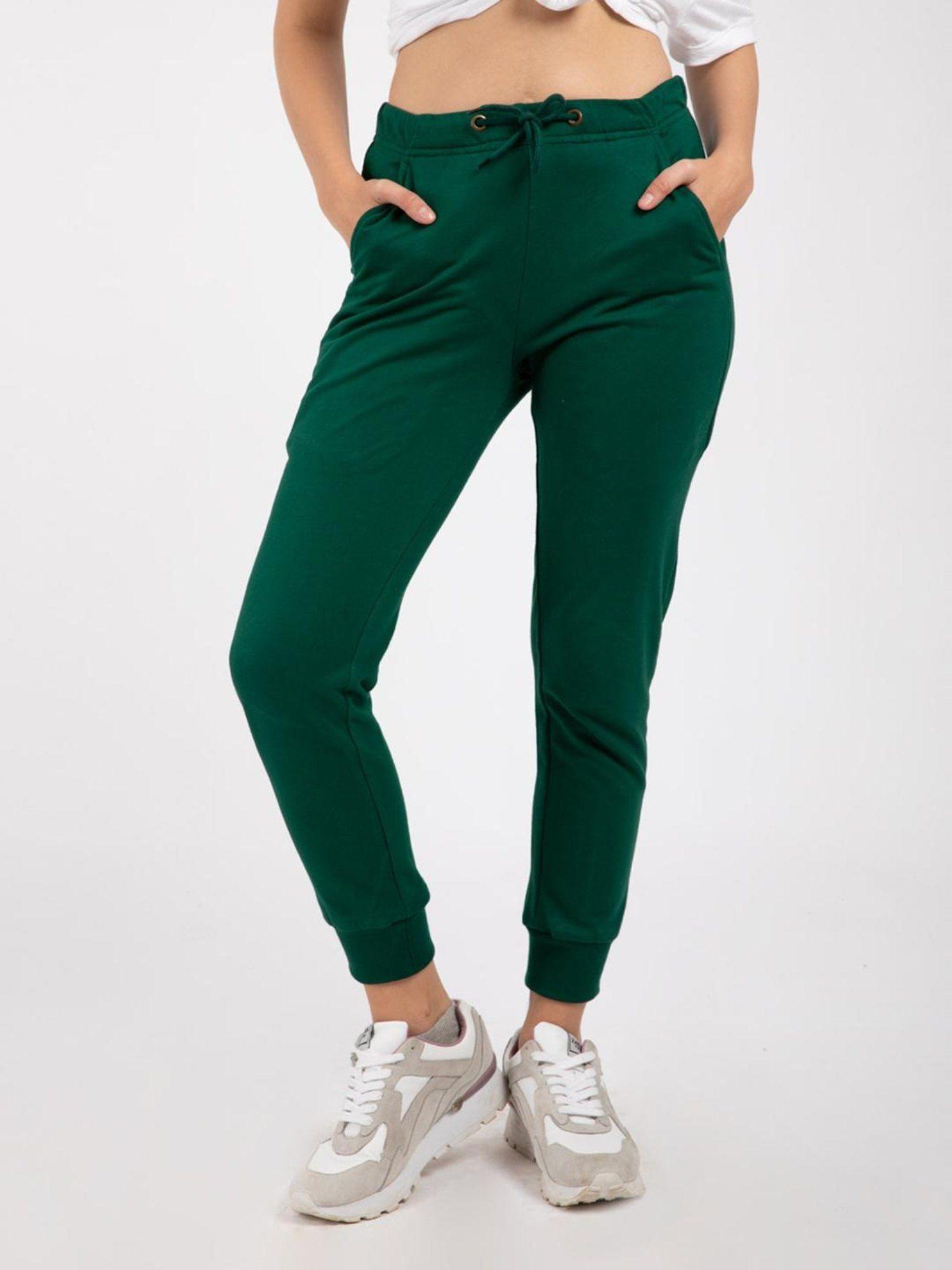 womens green joggers