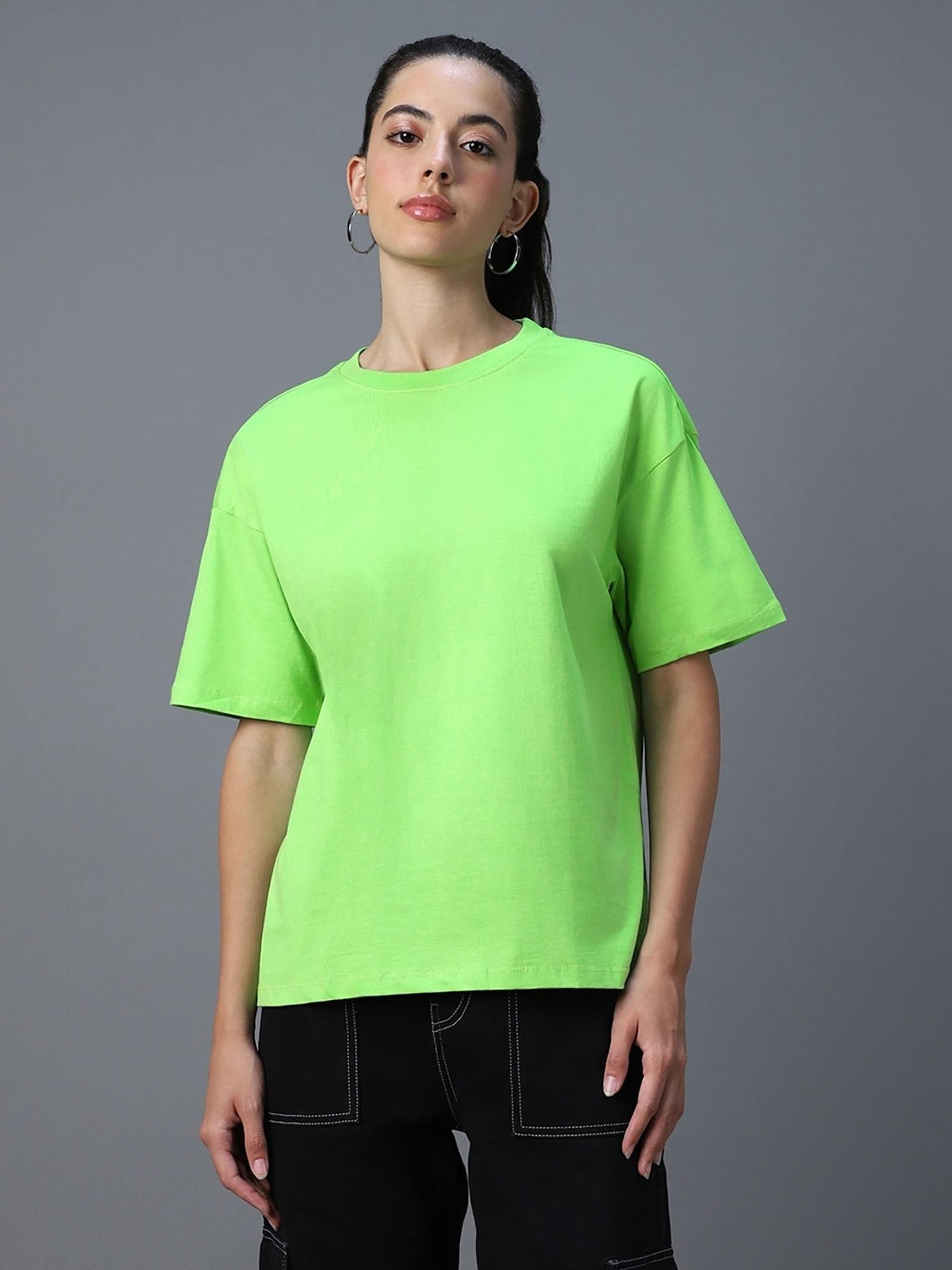 womens green oversized t-shirt