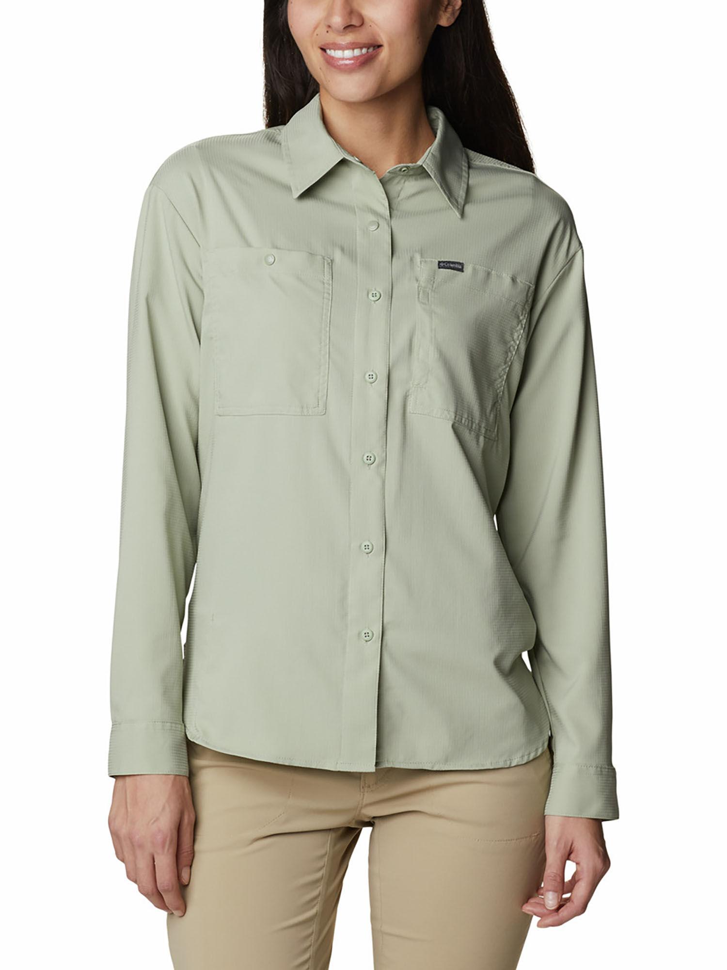 womens green ridge utility long sleeve shirt