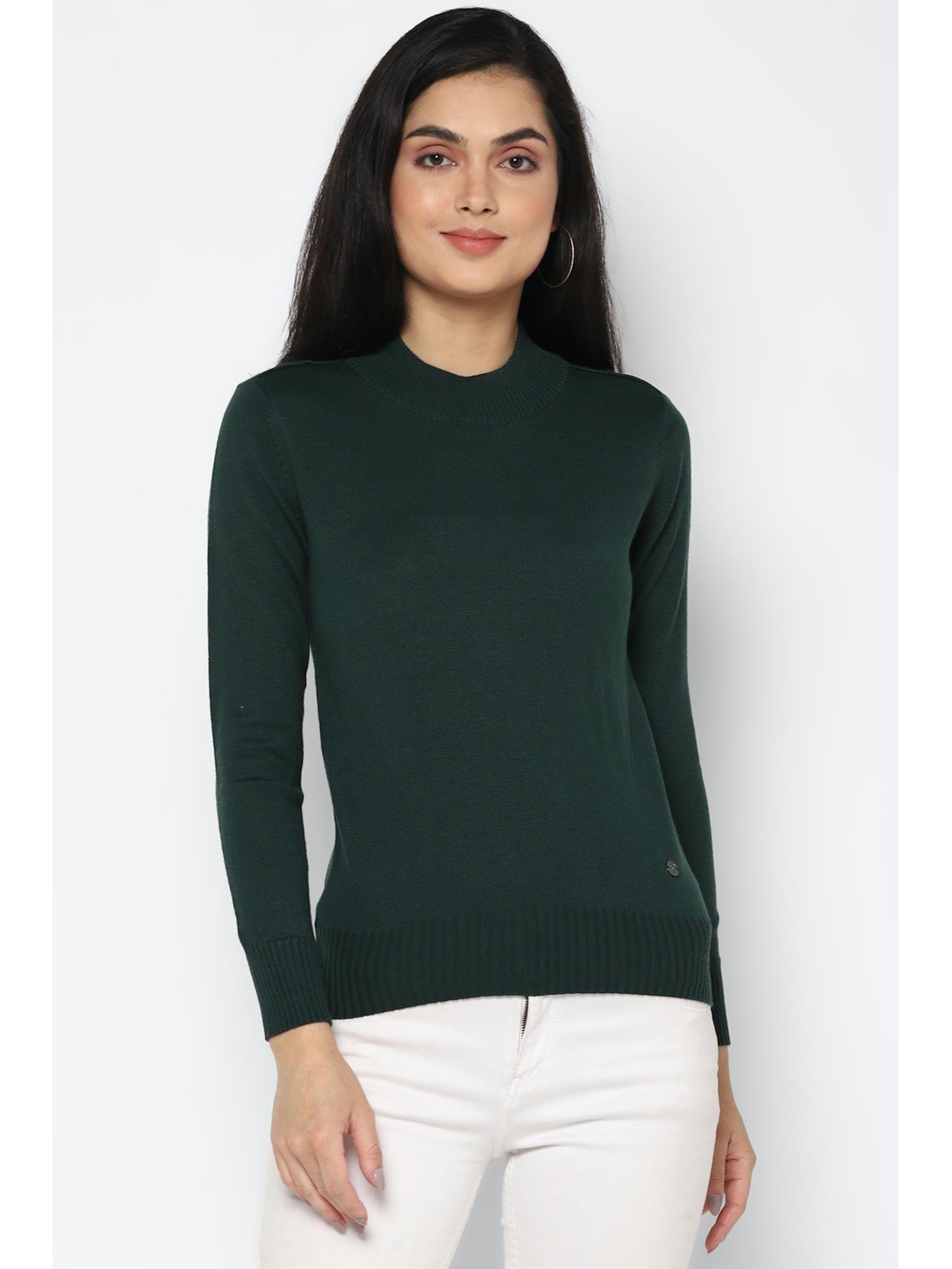 womens green sweater