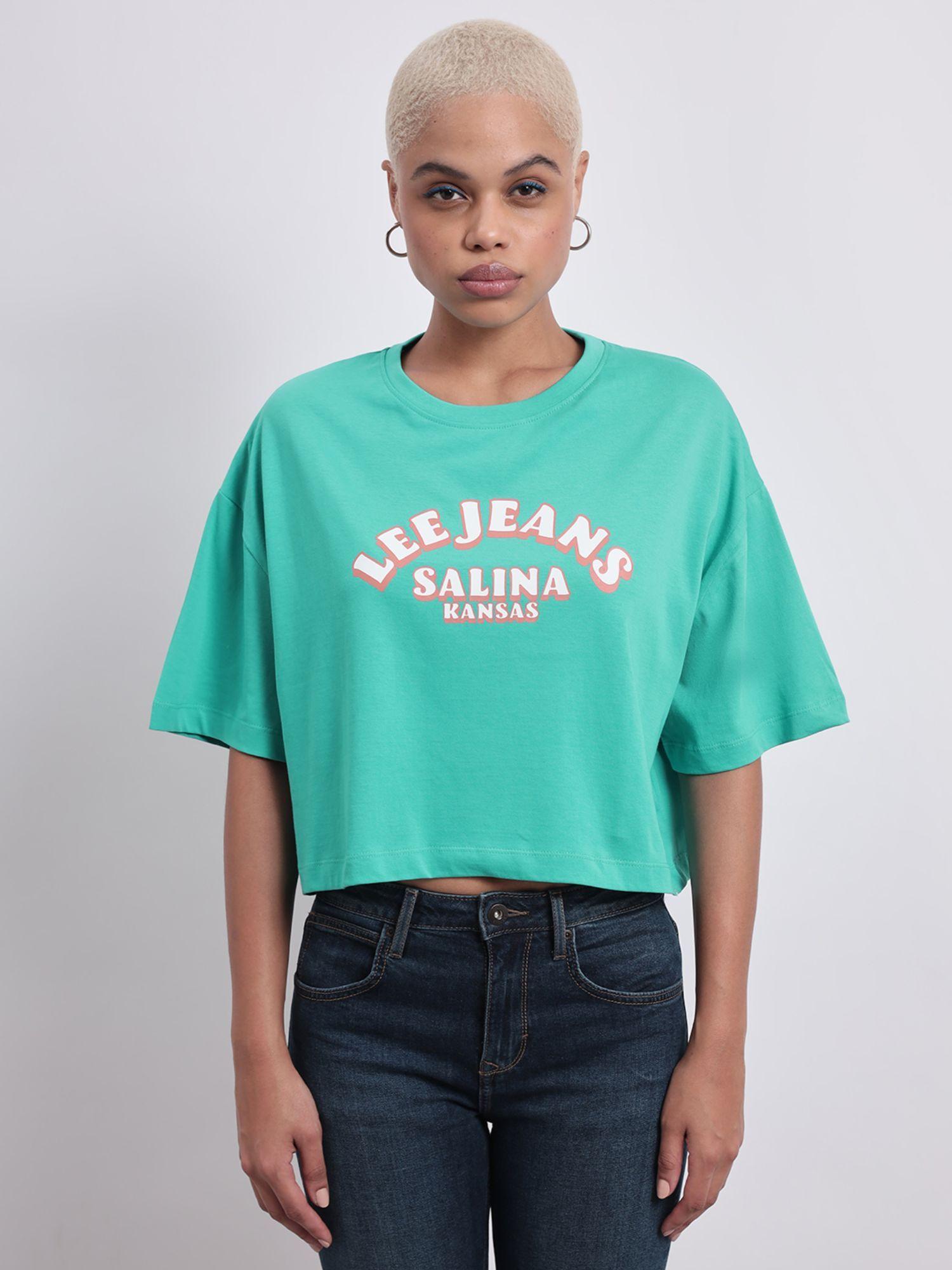 womens green t-shirt