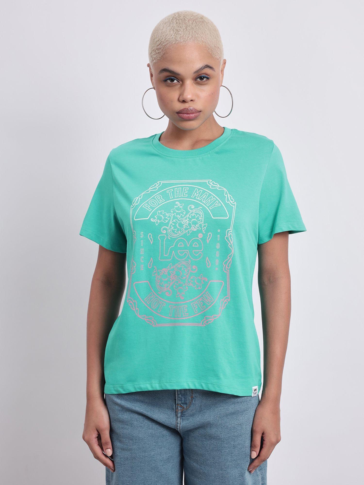 womens green t-shirt