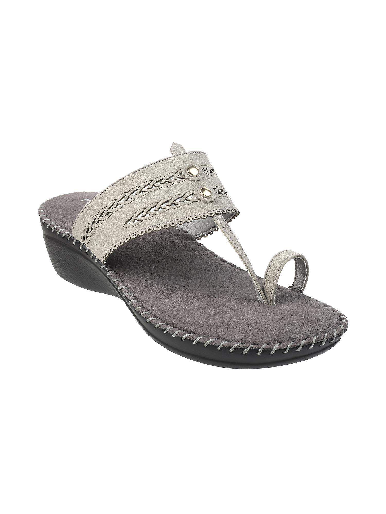 womens grey medium heelsmetro women grey synthetic self design flats