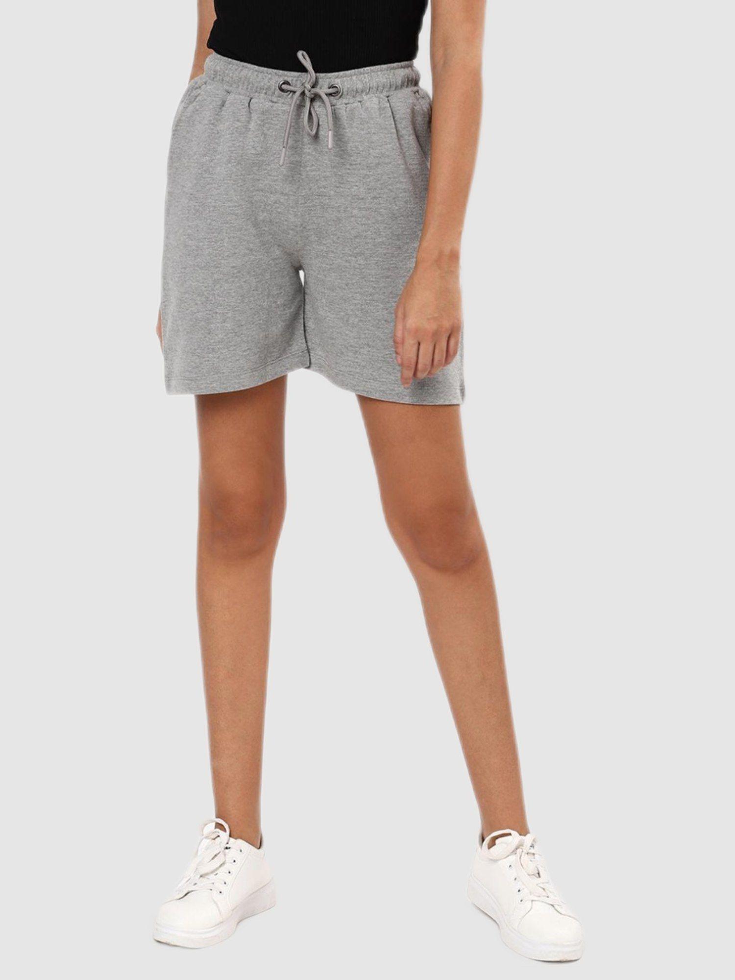 womens grey shorts