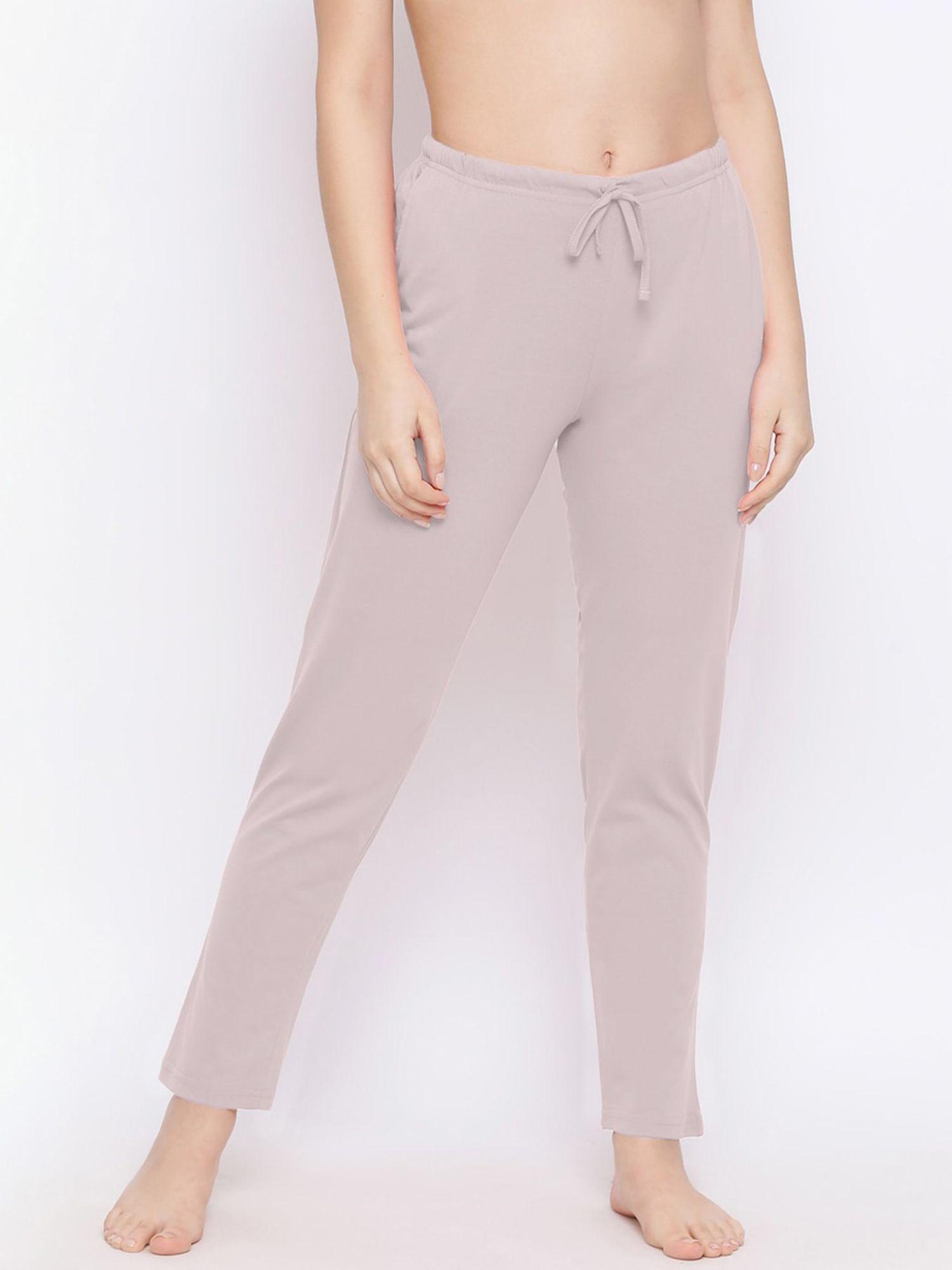 womens grey solid knitted pajamas