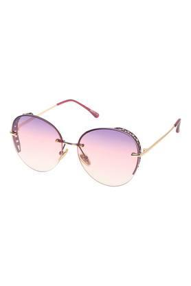 womens half rim oval sunglasses