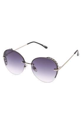 womens half rim oval sunglasses