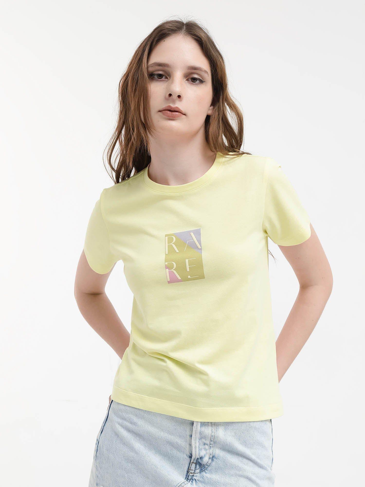 womens hanna yellow t-shirt