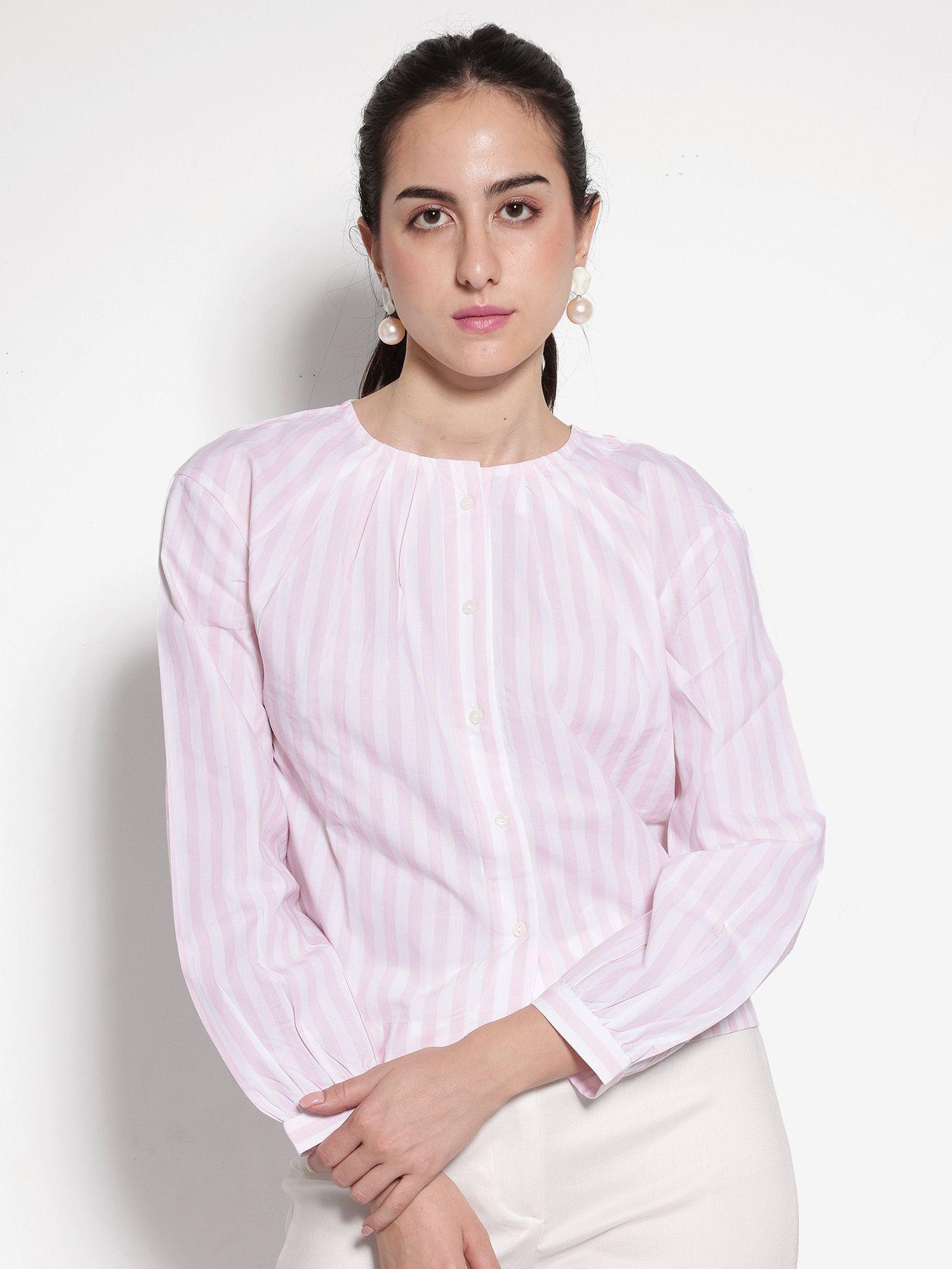 womens jayleon primary pink regular fit shirt