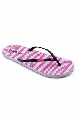 womens kate rubber casual flip flops - pink