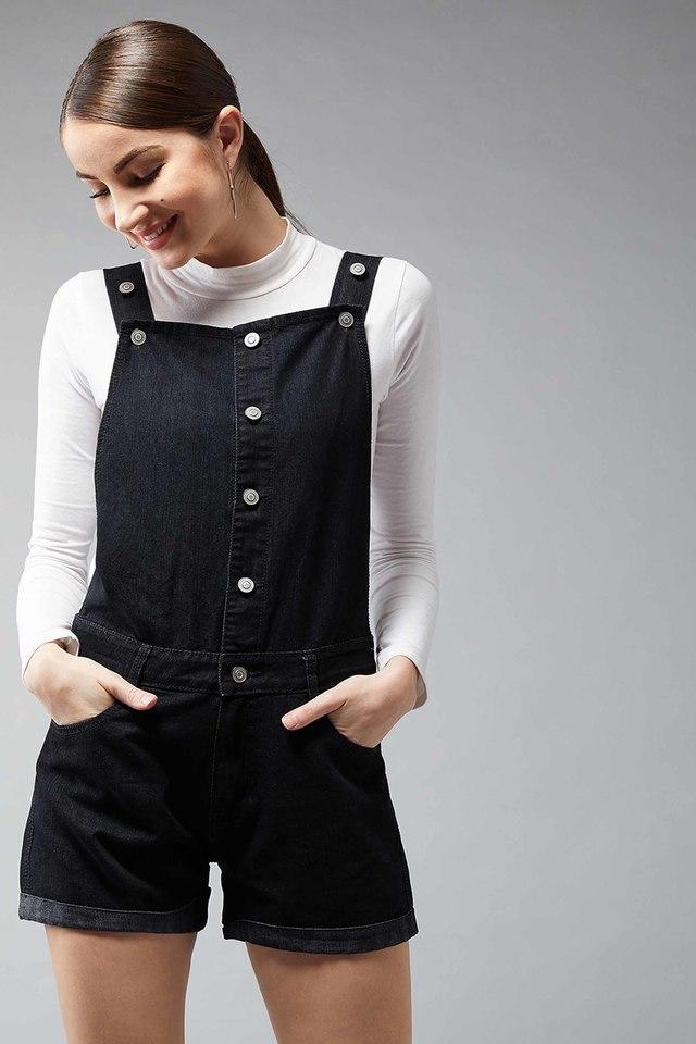 womens living my style denim dungaree