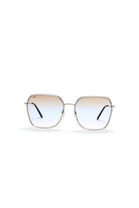 womens metal non polarized lens fashion sunglasses - 2412
