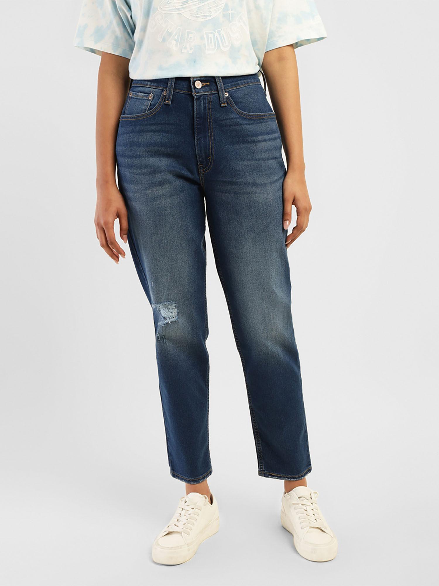 womens mid rise 80s mom tapered jeans