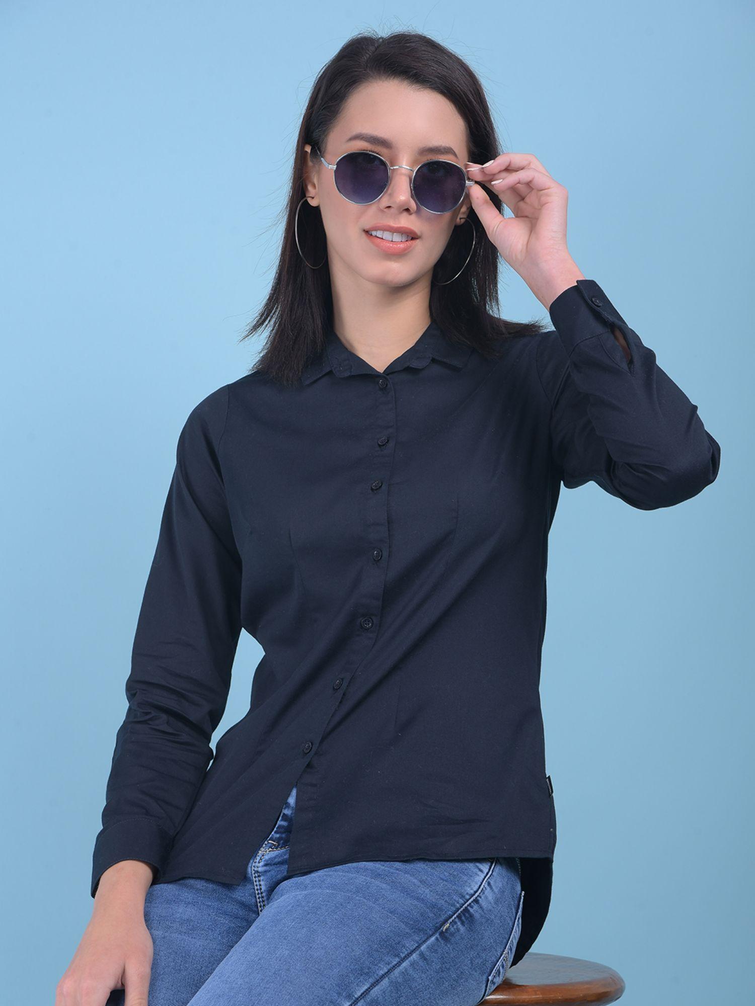 womens navy blue shirt