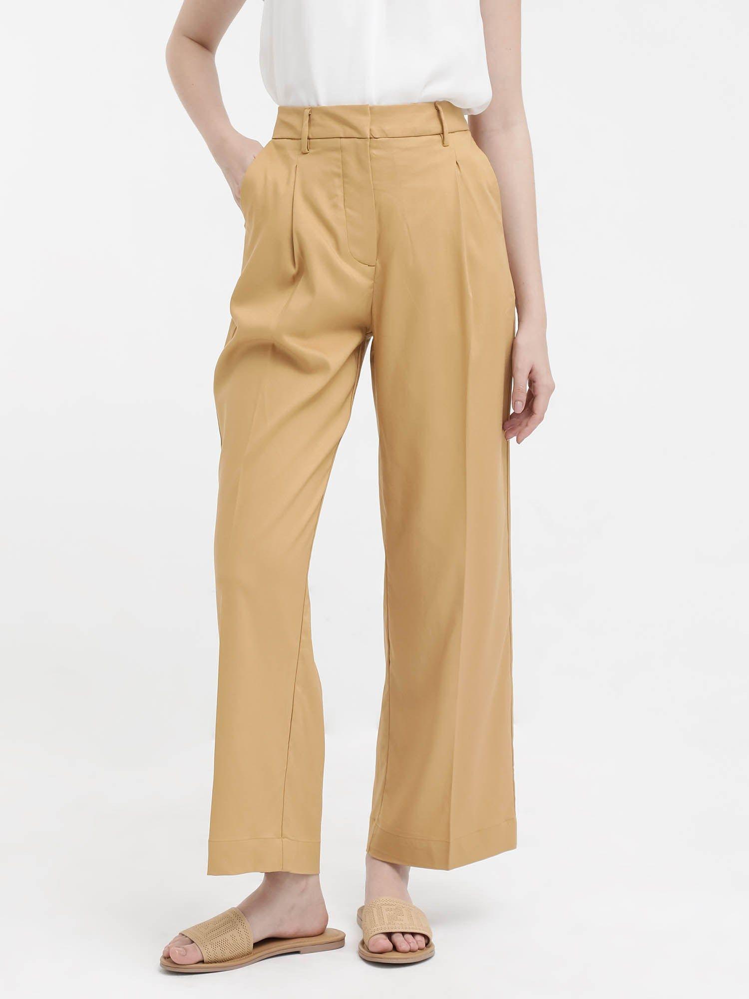 womens nuray tan trousers