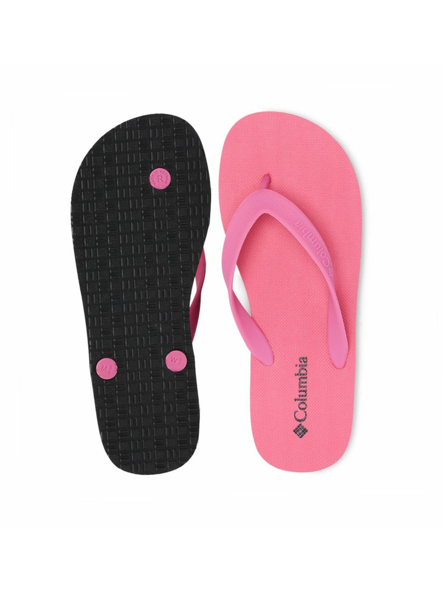 womens pink colour polyester sun trek flip