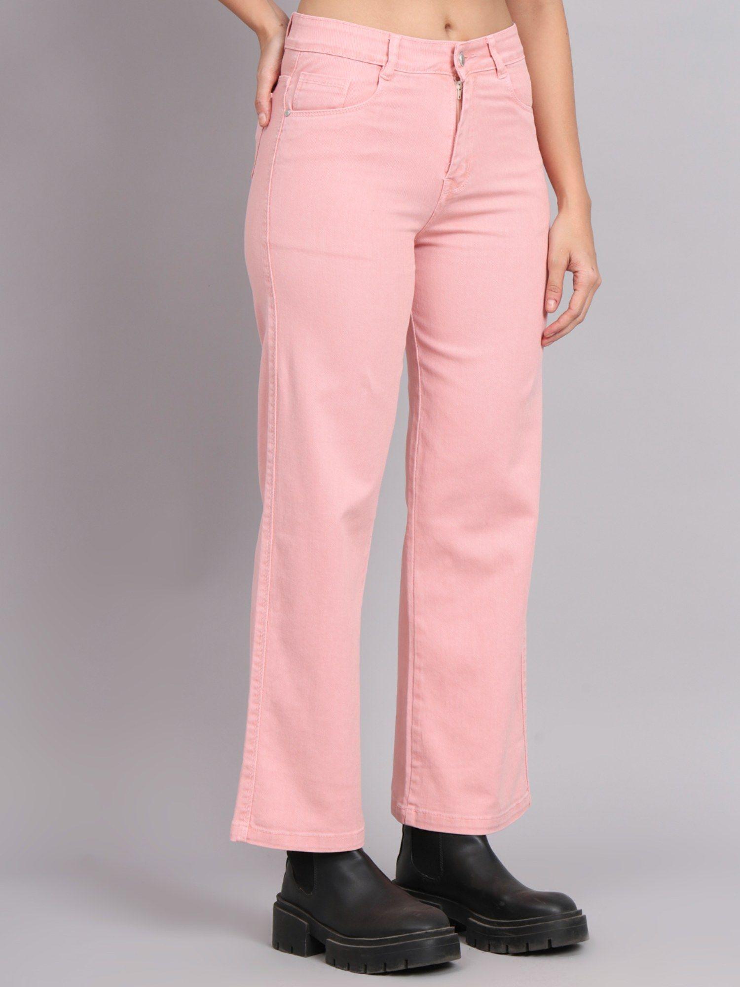 womens pink jeans