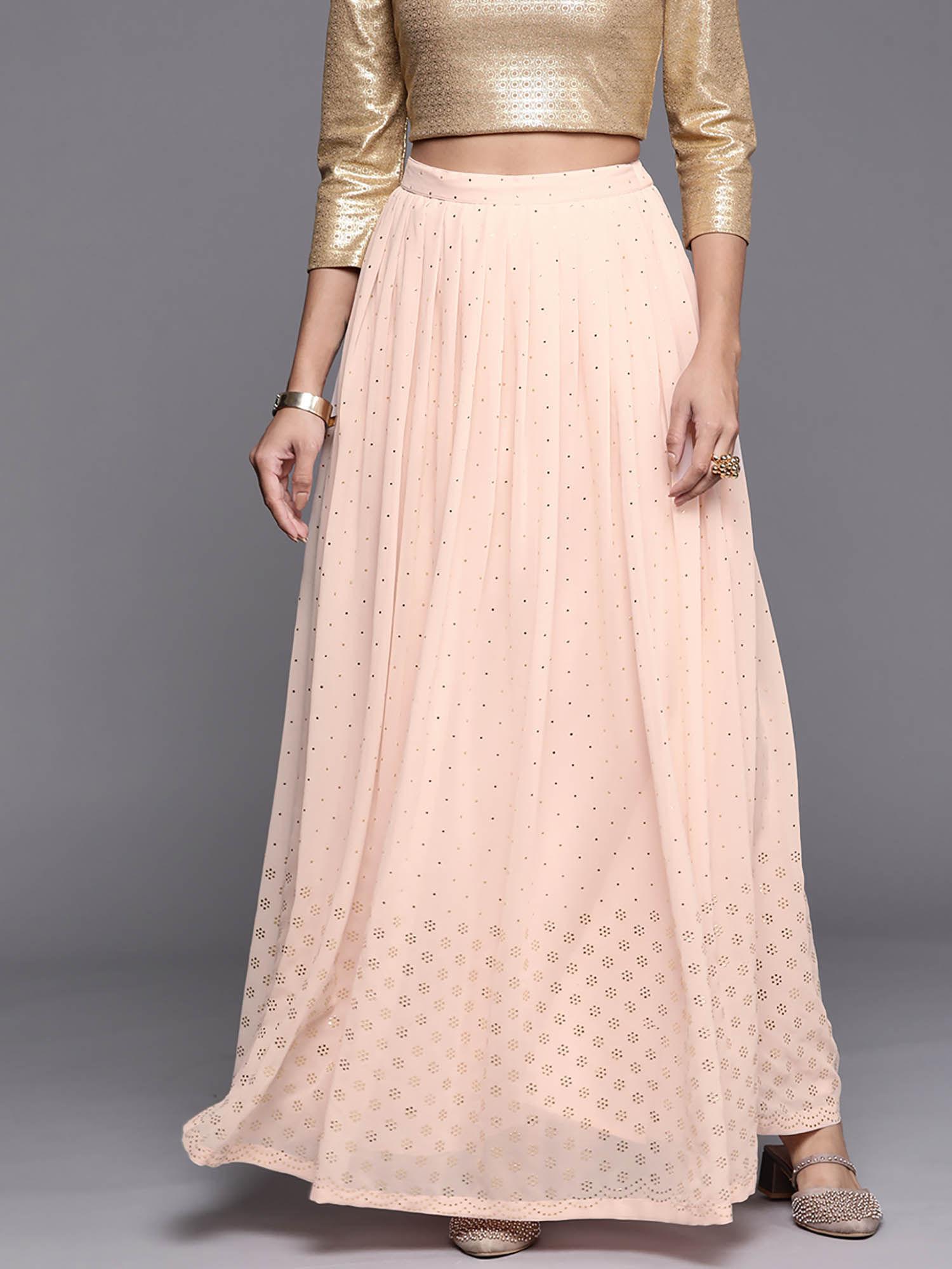 womens pink sequined skirt