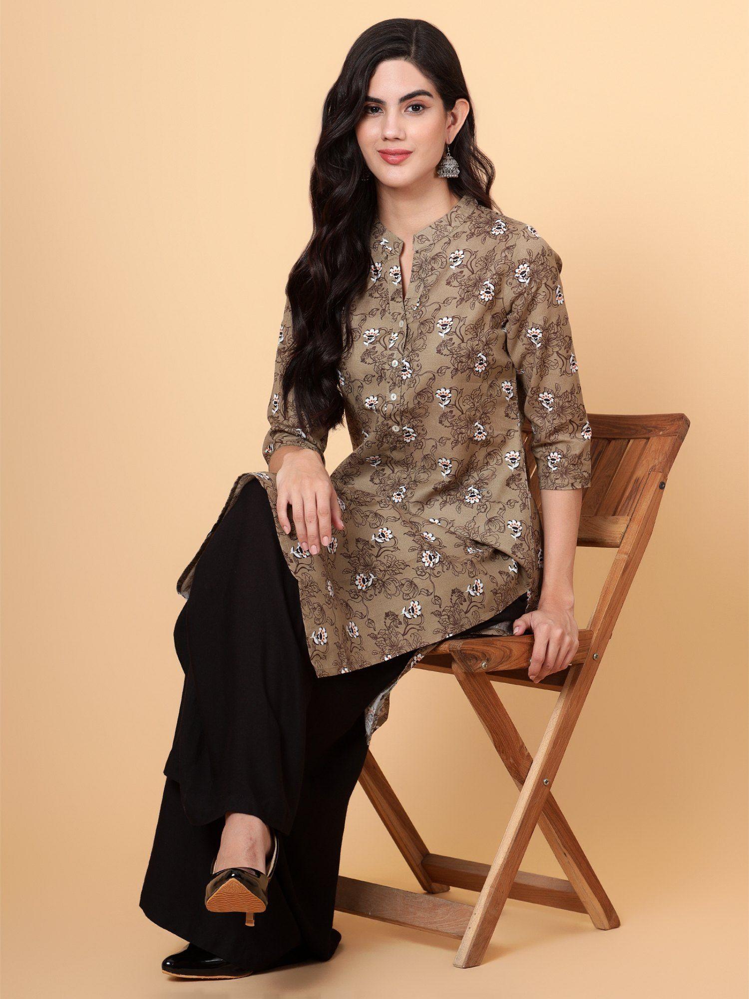 womens printed kurta