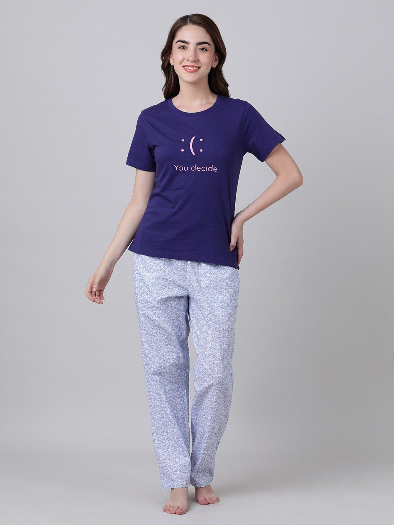 womens pyjama & t-shirt (set of 2)