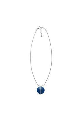 womens sea glass silver necklace  - skj1296040