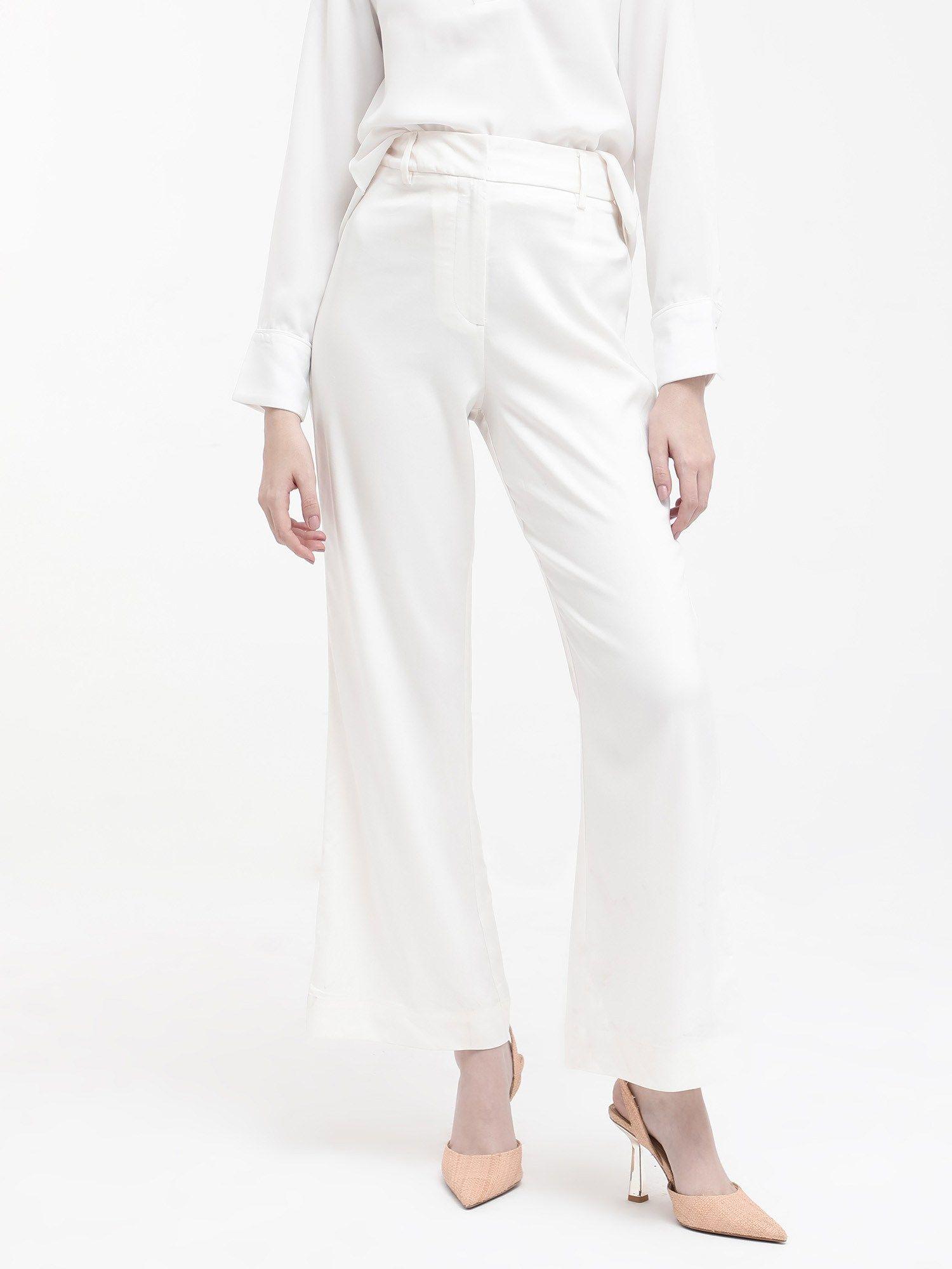 womens selene white trousers