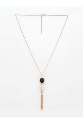 womens shell tassel drop necklace