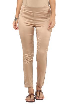 womens shimmer pants - gold