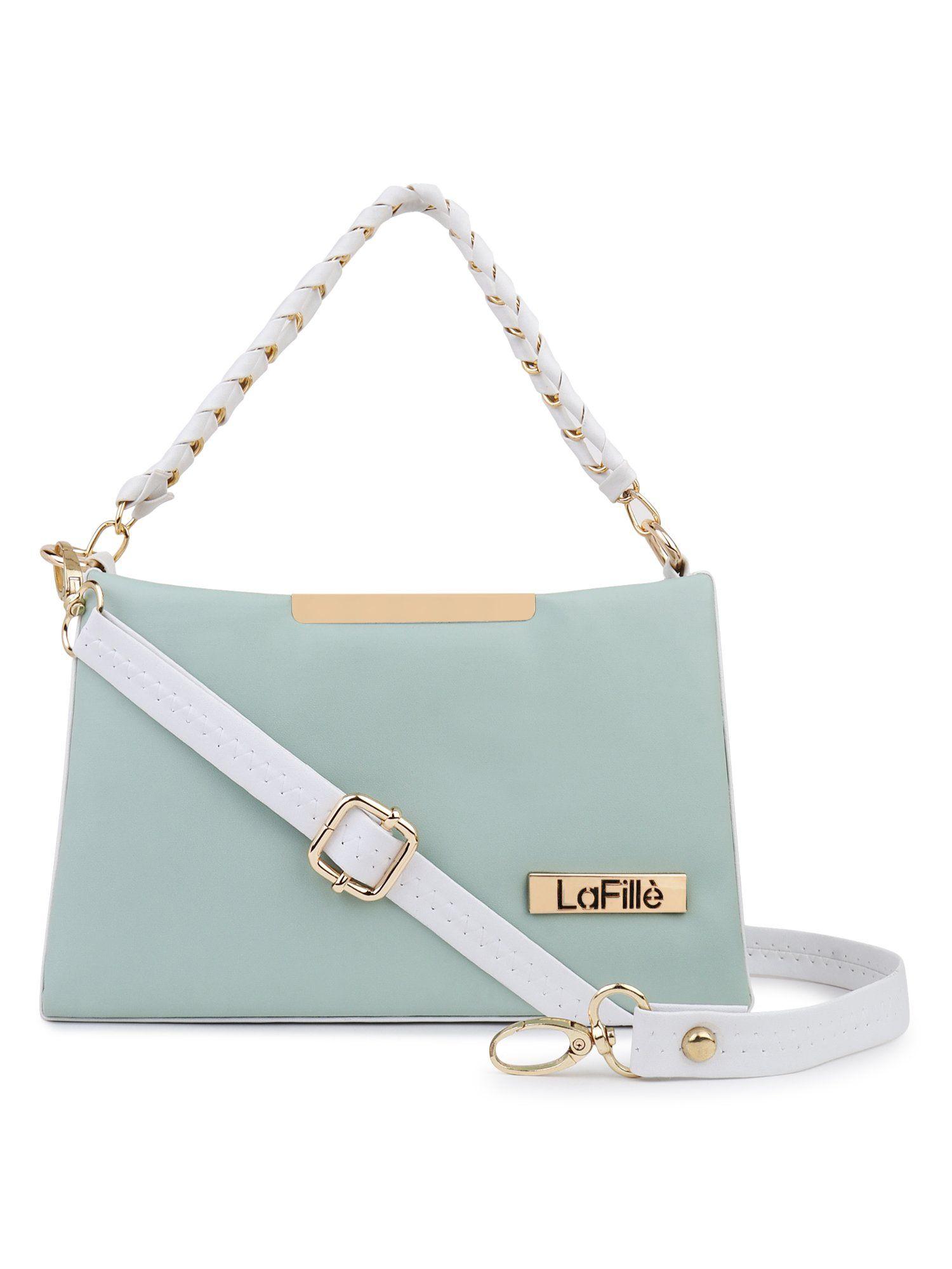 womens sling bag - sea green