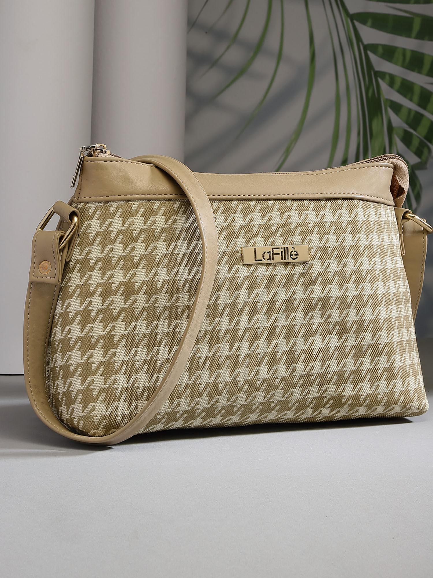 womens sling bag beige