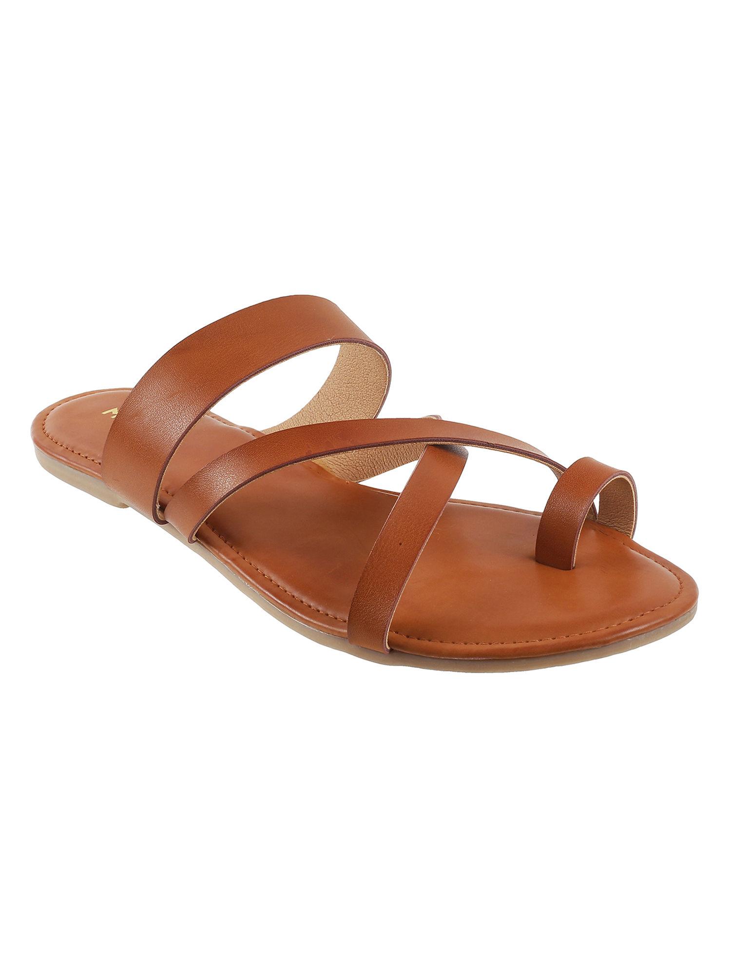 womens tan flat chappalsmochi tan flats