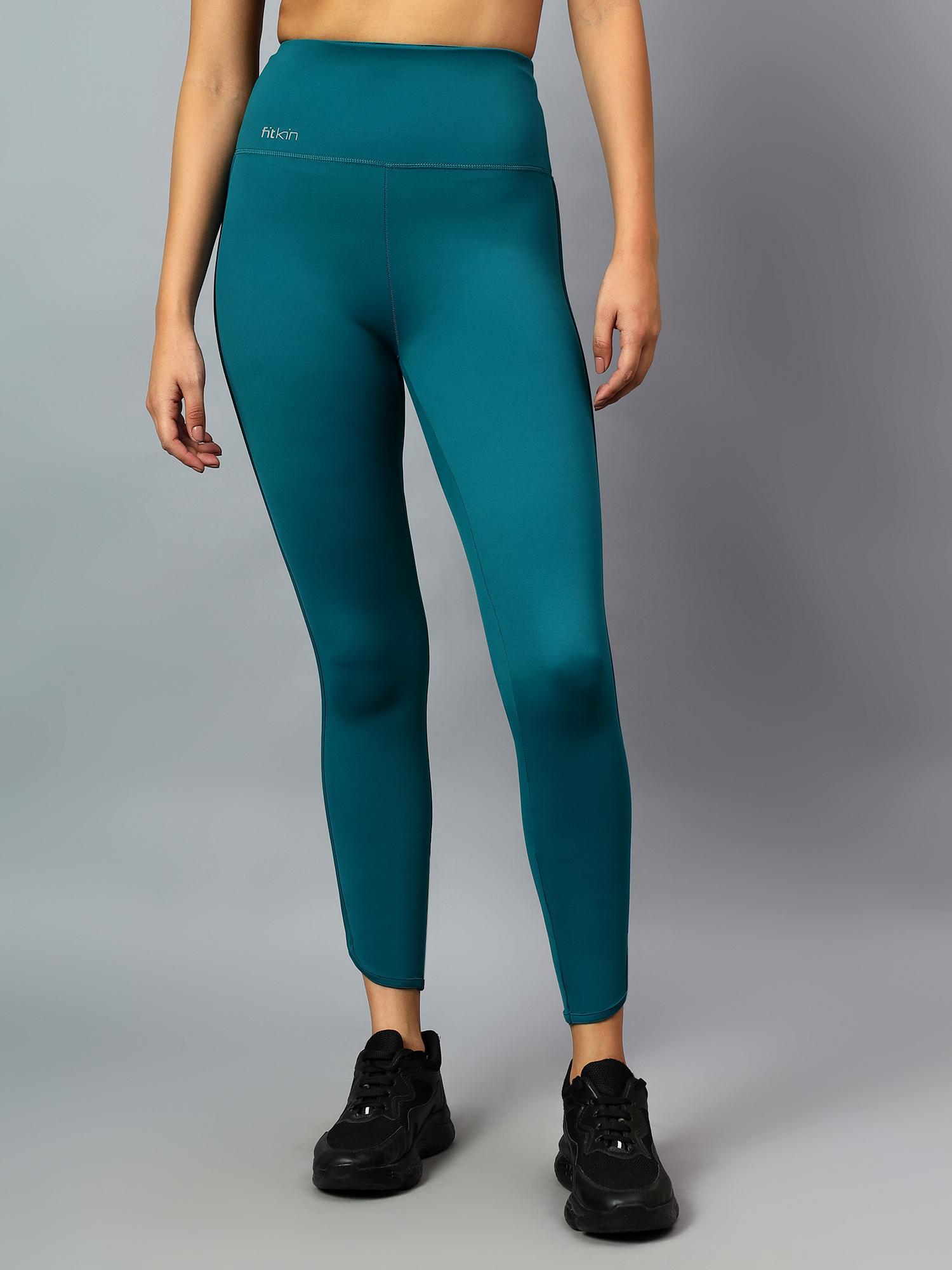 womens teal green dolphin curve sculpt tights