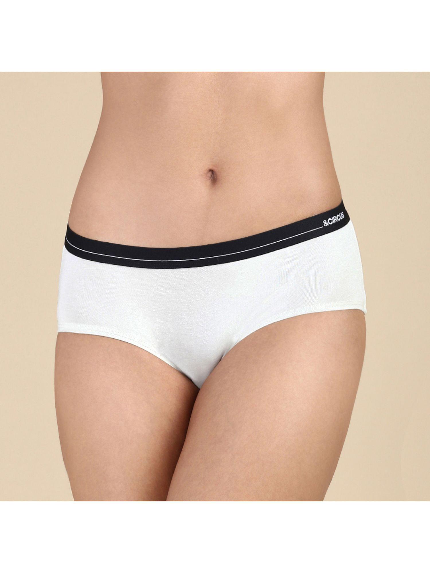 womens tencel modal micro hipster briefs - white