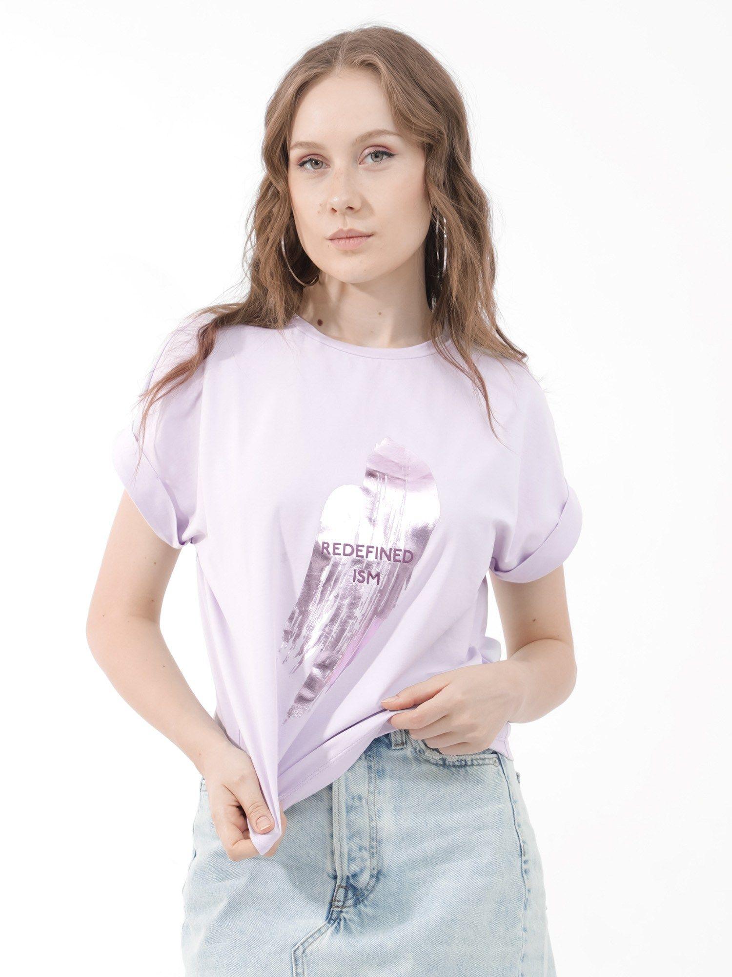 womens trident pastel purple t-shirt