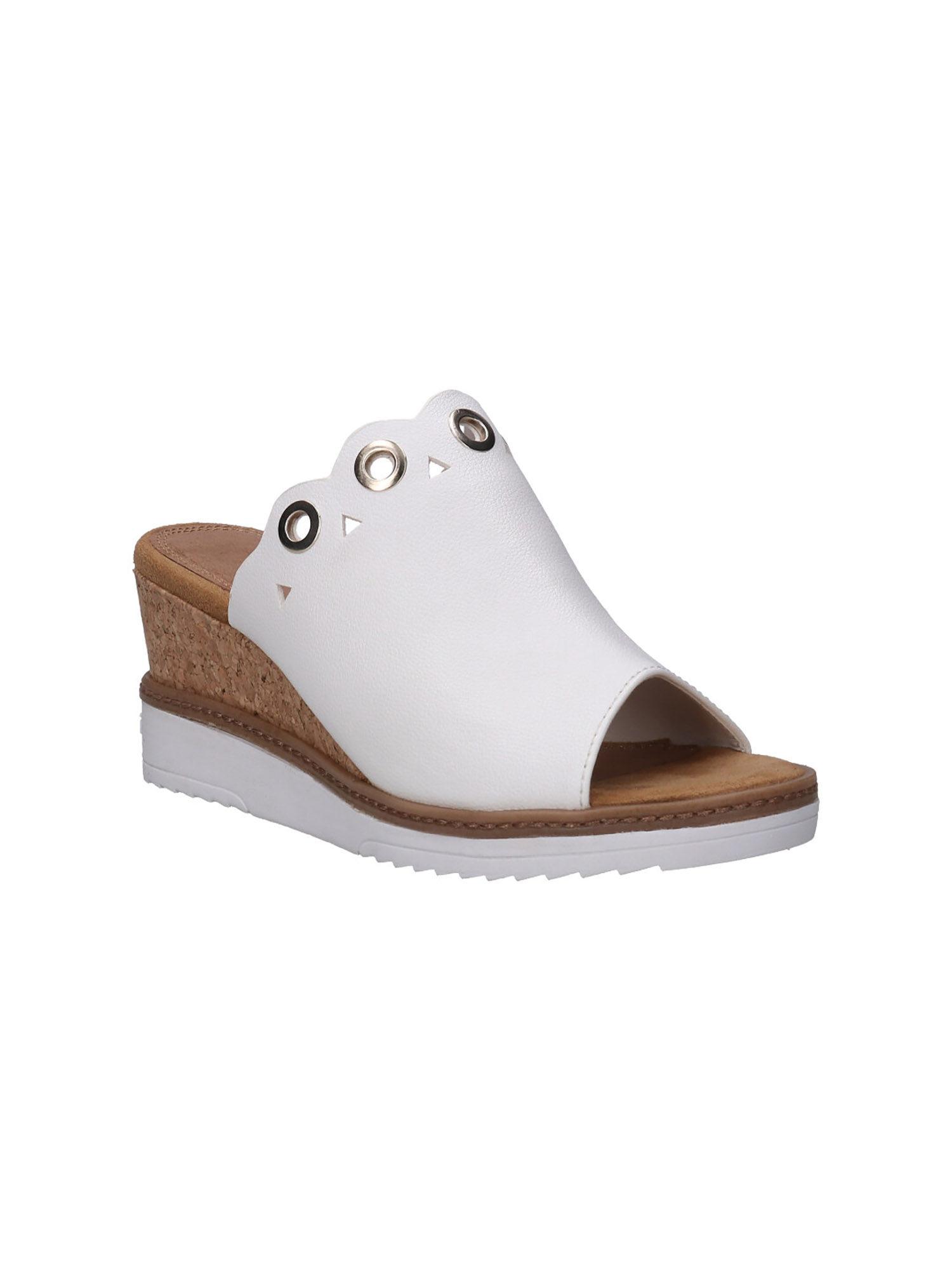 womens white mules