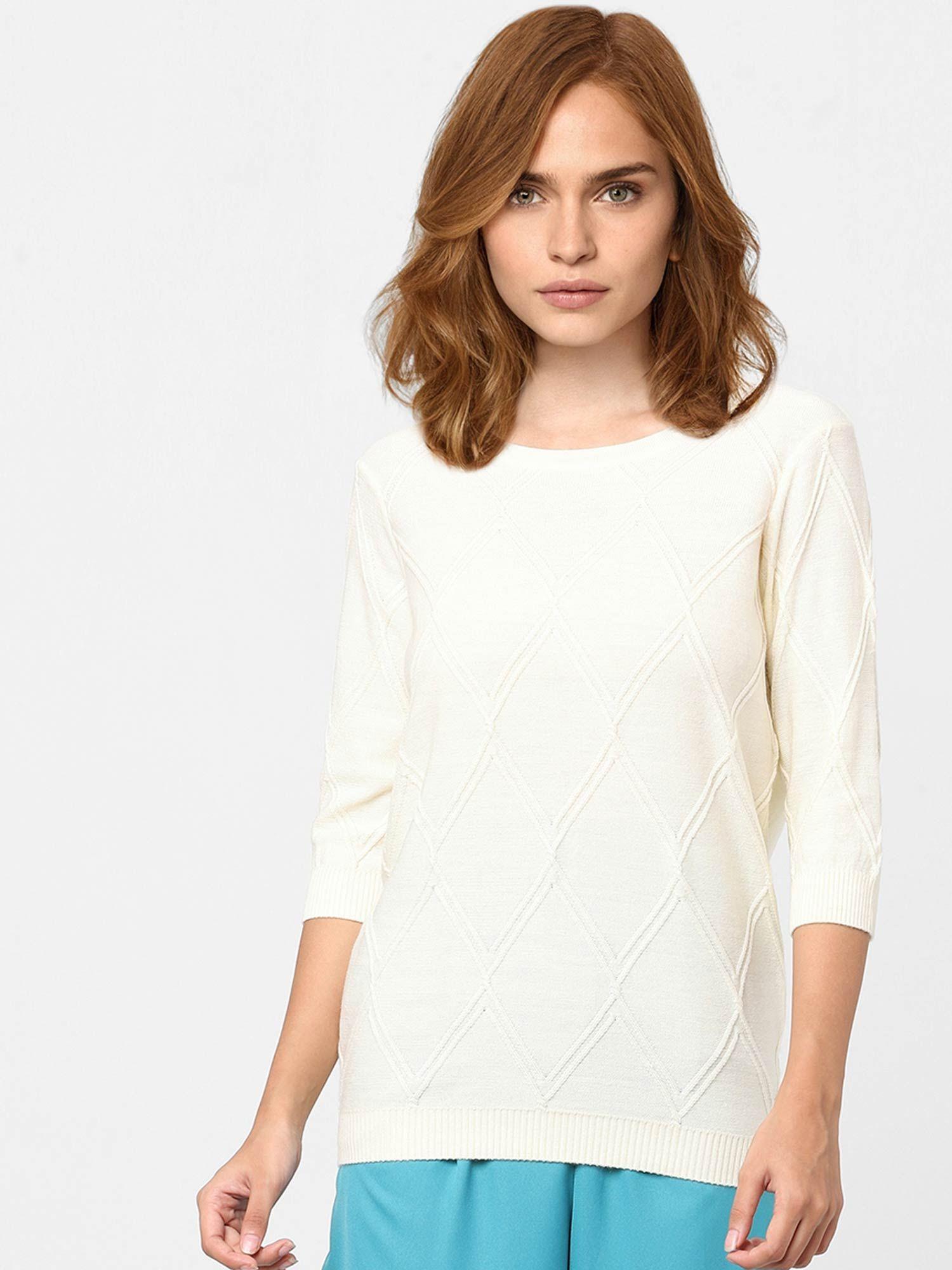 womens white sweater
