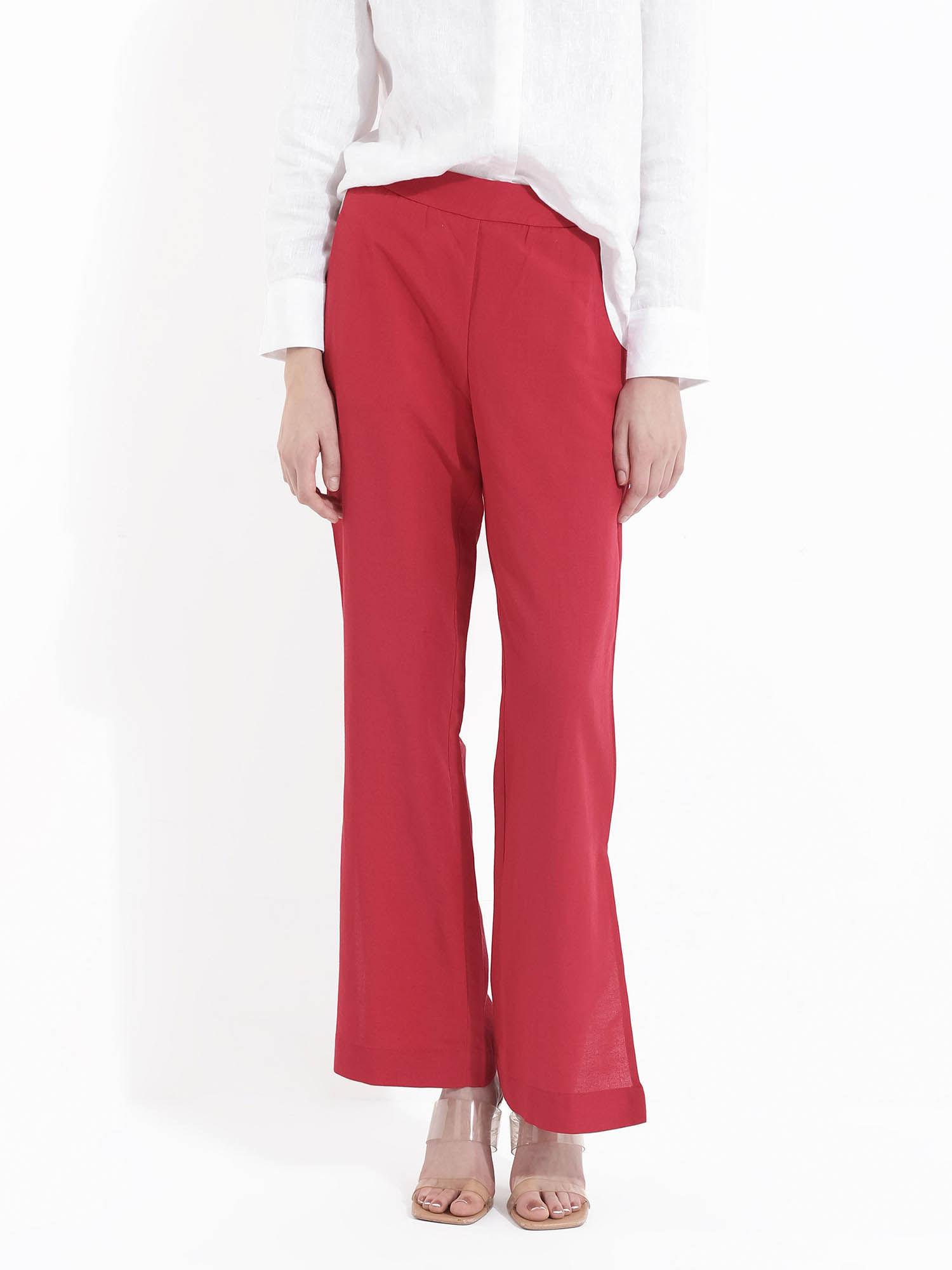 womens wide ankle-length trouser