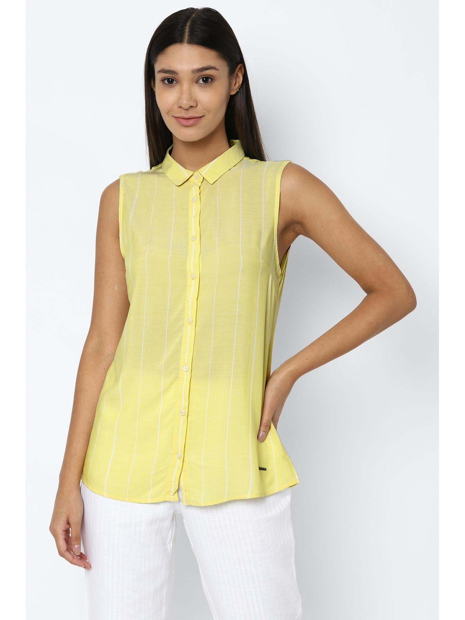 womens yellow top