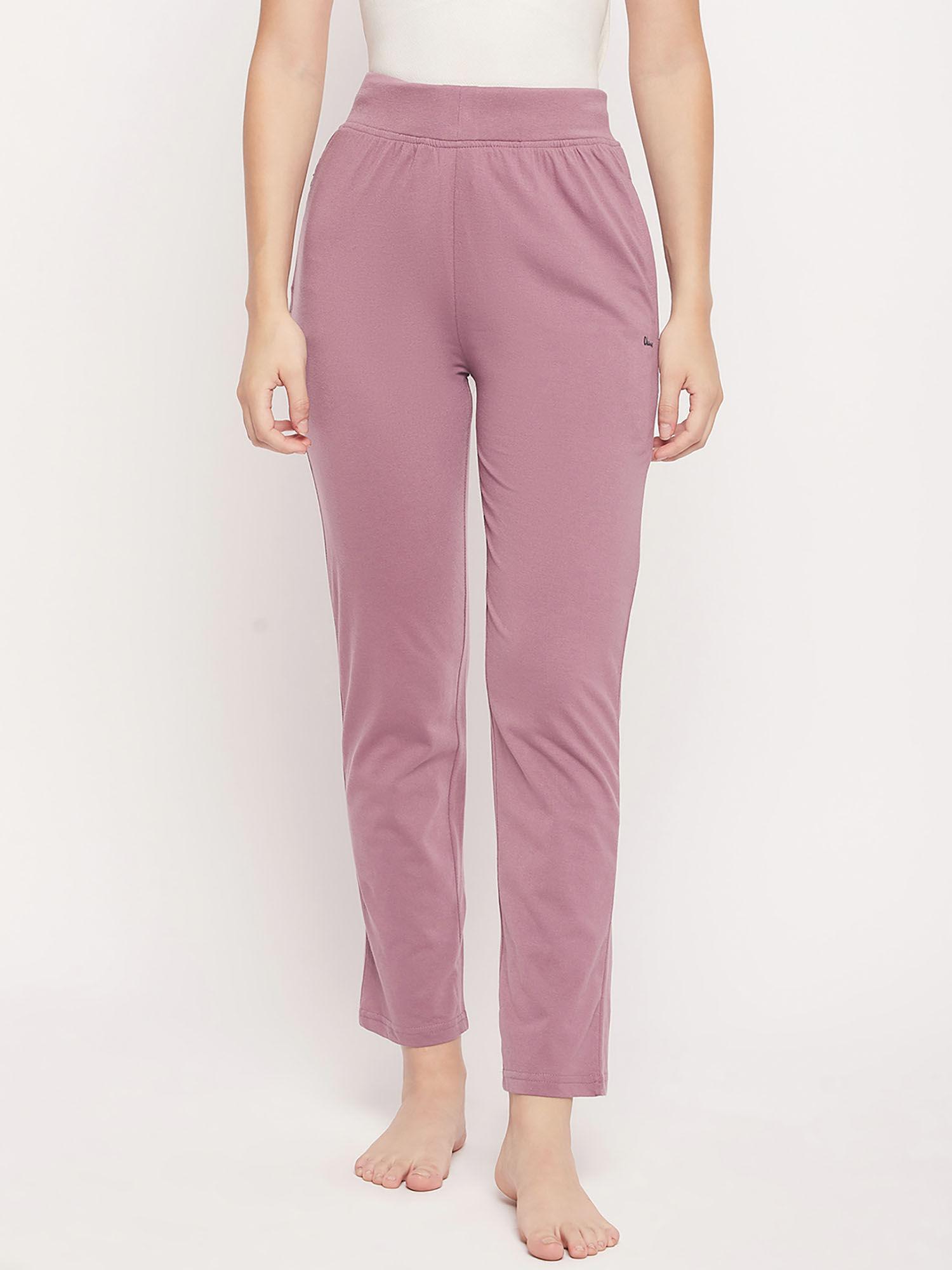 womensolid pink pant