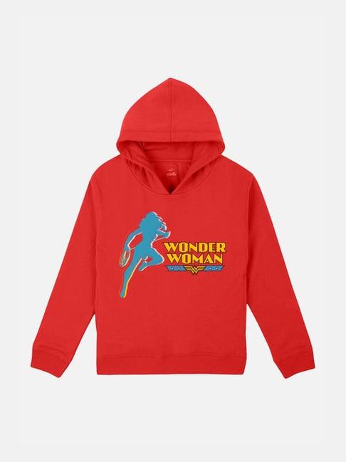 wonder woman printed sweatshirt for kids girls