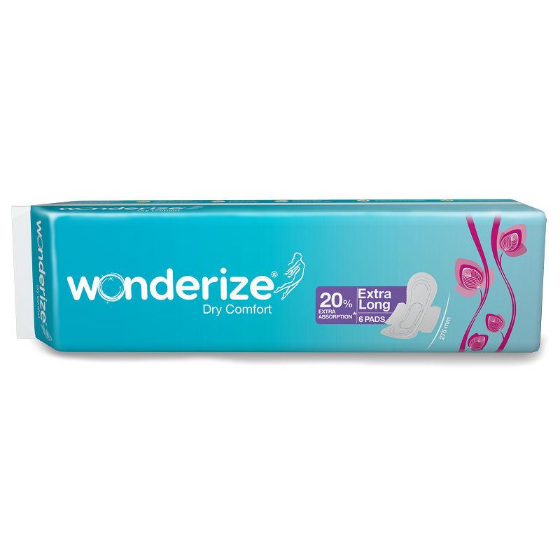 wonderize dry comfort (xl) - 6 sanitary pads for ultimate dry feeling