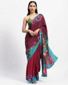 wood nymph embellished saree