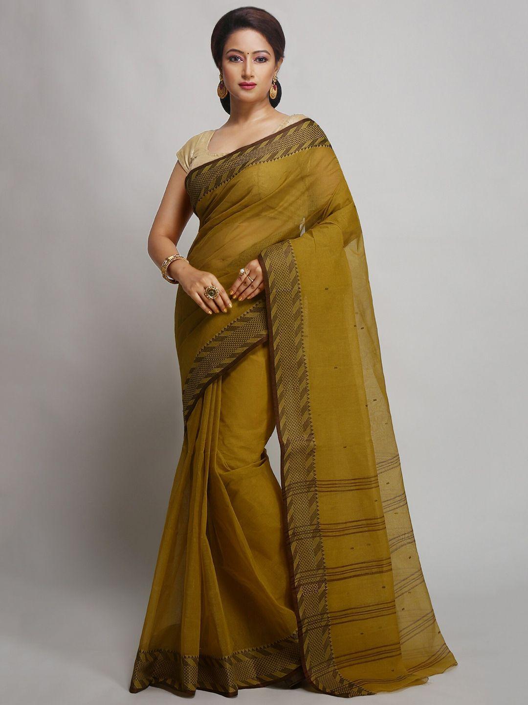 woodentant pure cotton taant saree