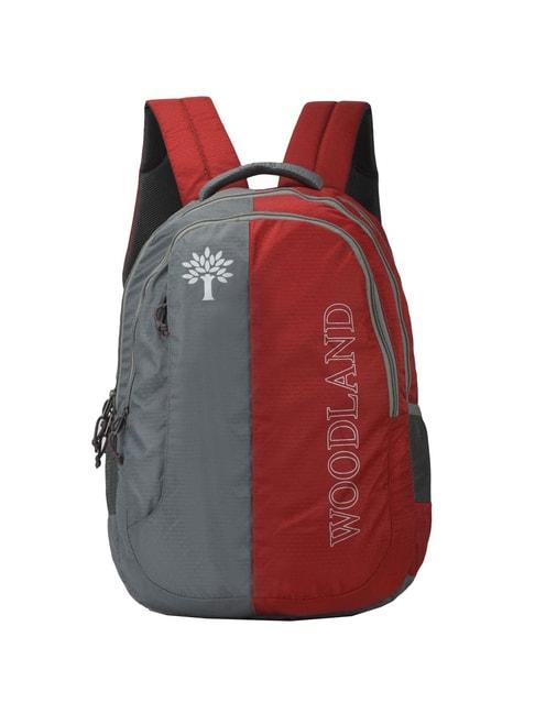 woodland-28.73-ltrs-grey-&-red-medium-laptop-backpack