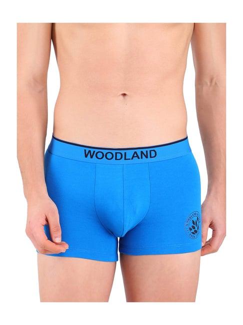woodland aqua blue solid trunks