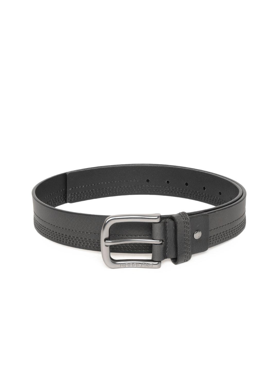 woodland-men-black-solid-leather-belt