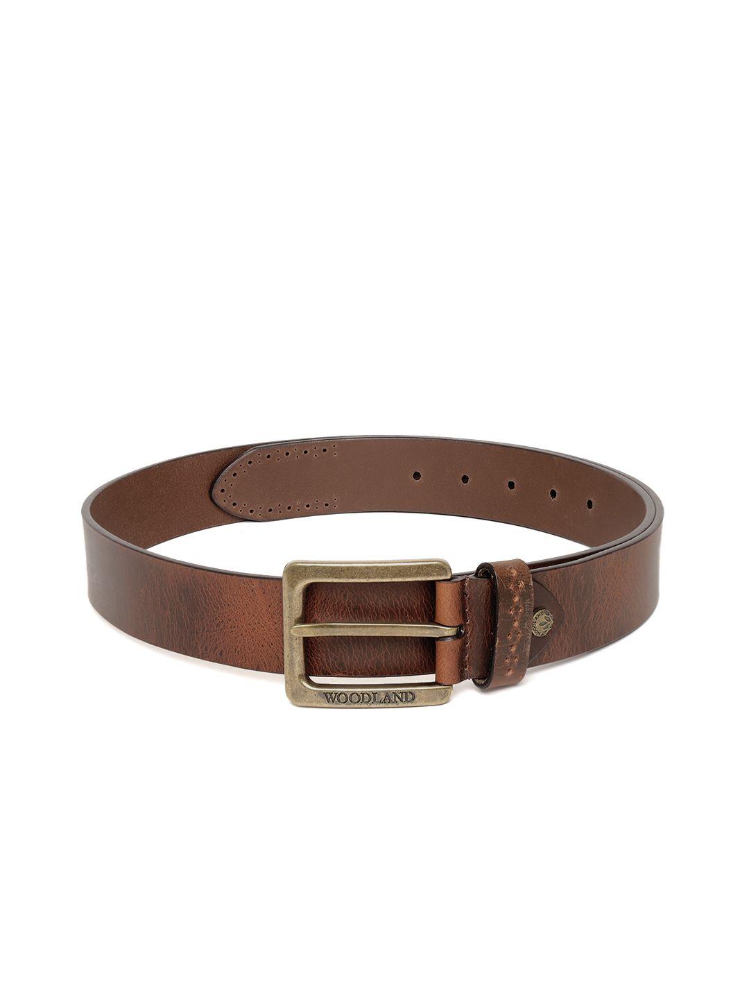 woodland-men-brown-solid-leather-belt