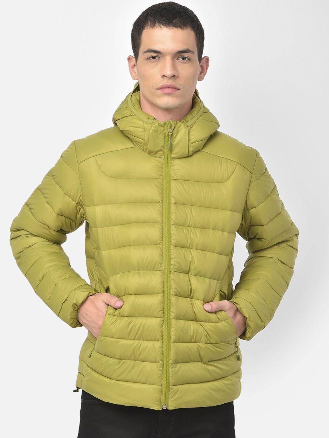 woodland men olive green water resistant longline puffer jacket