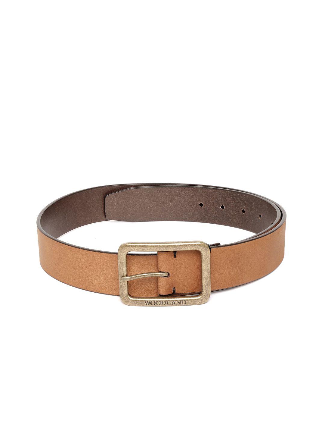 woodland-men-tan-brown-solid-leather-belt